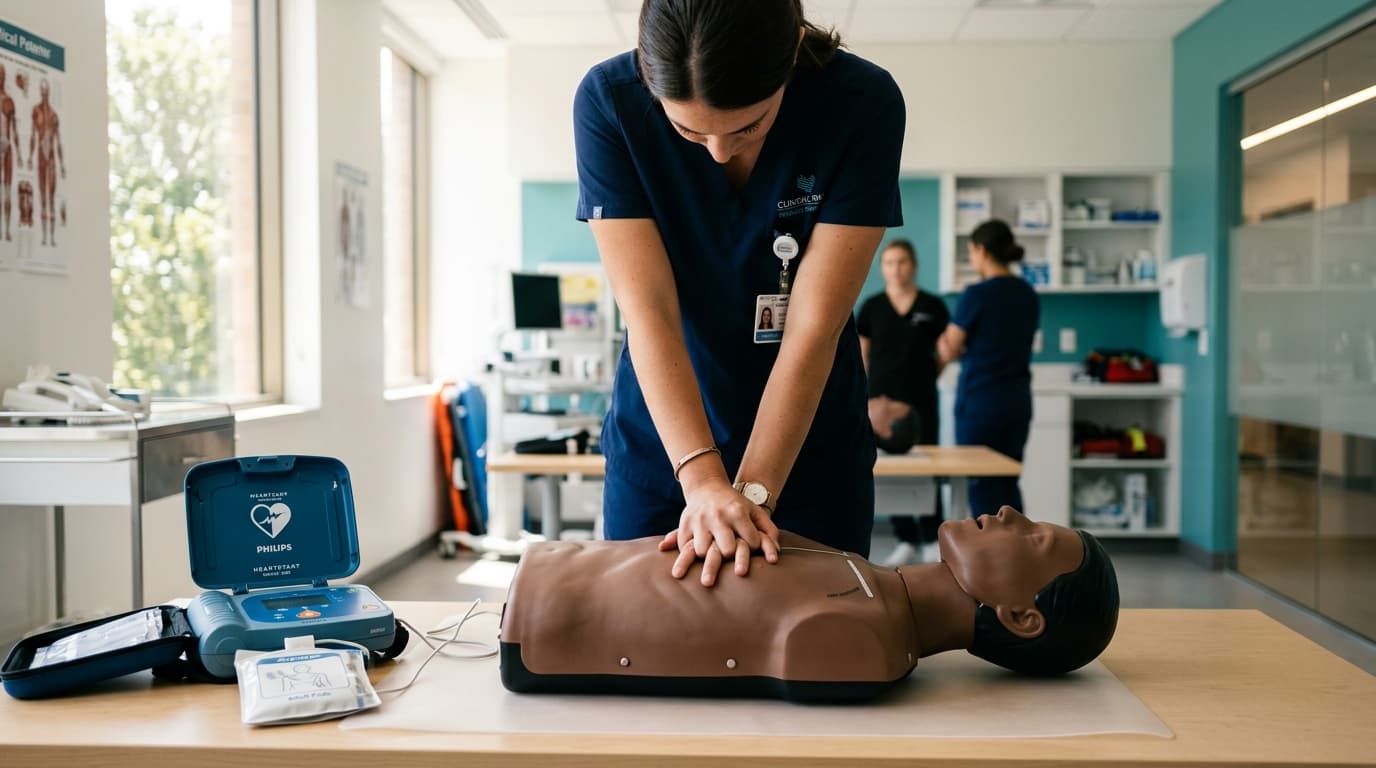 Erste-Hilfe-Schulung für Pflegekräfte